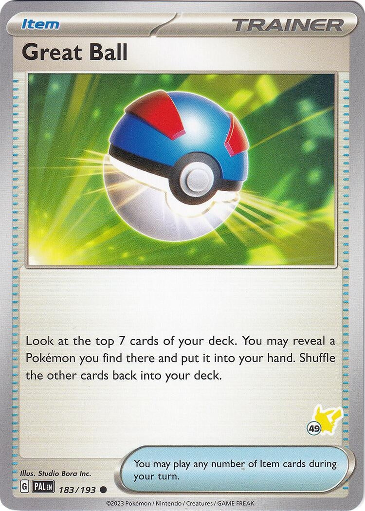 Image for Great Ball - Pikachu 49 (183/193) (Battle Academy 2024) - Pokemon