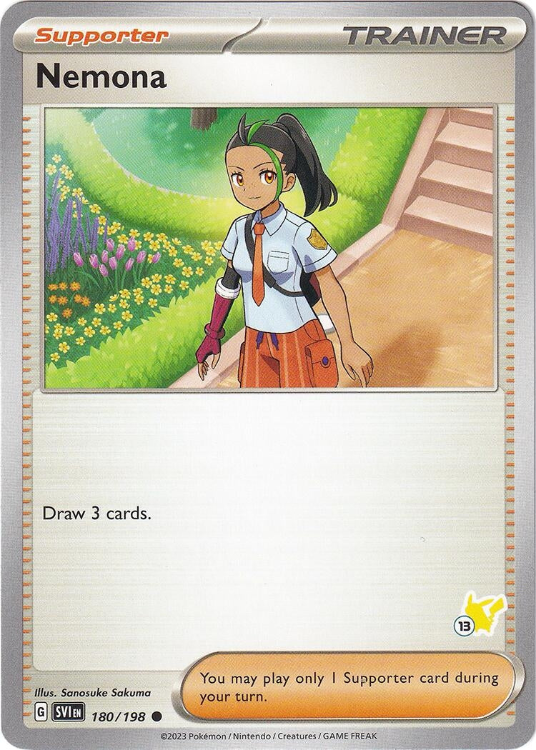 Image for Nemona - Pikachu 13 (180/198) (Battle Academy 2024) - Pokemon