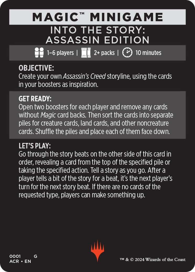 Magic Minigame: Into The Story: Assassin Edition (1) (Universes Beyond: Assassin's Creed)