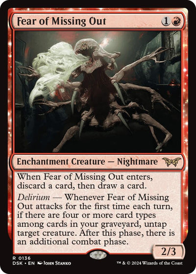 Fear of Missing Out (136) (Duskmourn: House of Horror)