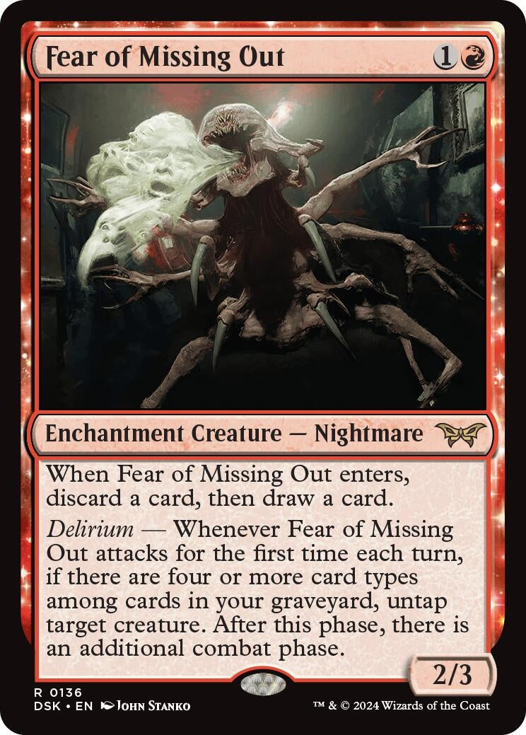 Fear of Missing Out (136) (Duskmourn: House of Horror)