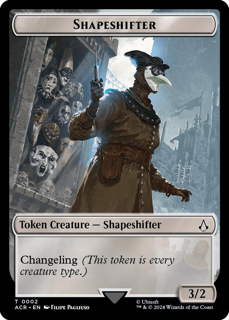 Shapeshifter Token (2) (Universes Beyond: Assassin's Creed)