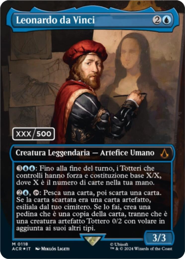 Leonardo da Vinci (Italian) (Serial Numbered) (118) (Universes Beyond: Assassin's Creed)