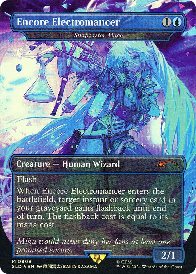 Encore Electromancer - Snapcaster Mage (Rainbow Foil) (808) (Secret Lair Drop Series)
