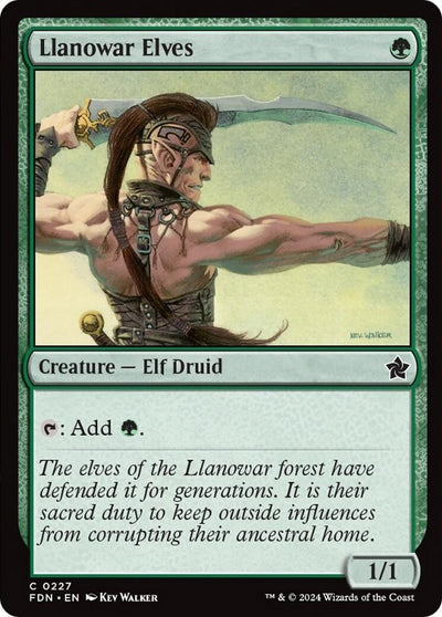 Llanowar Elves (227) (Foundations) (FDN)