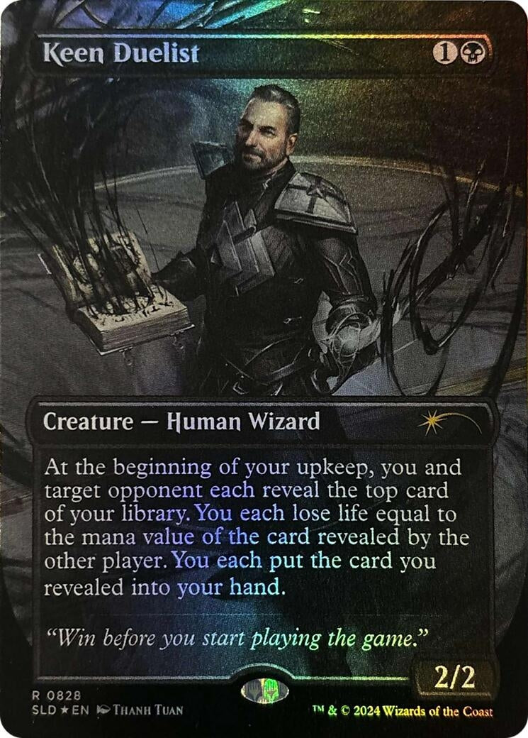 Keen Duelist (Rainbow Foil) (828) (Secret Lair Drop Series)