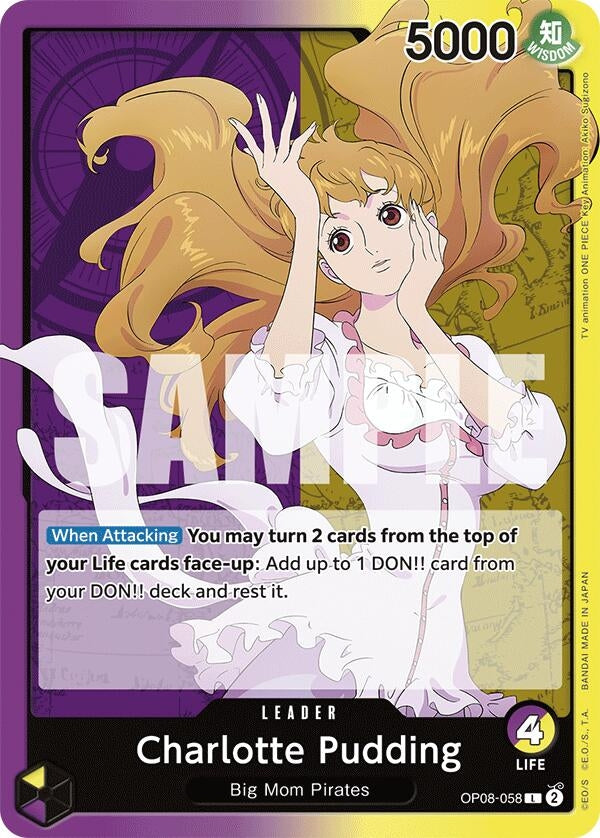 Image for Charlotte Pudding (058) (OP08-058) (Two Legends) - One Piece Card Game