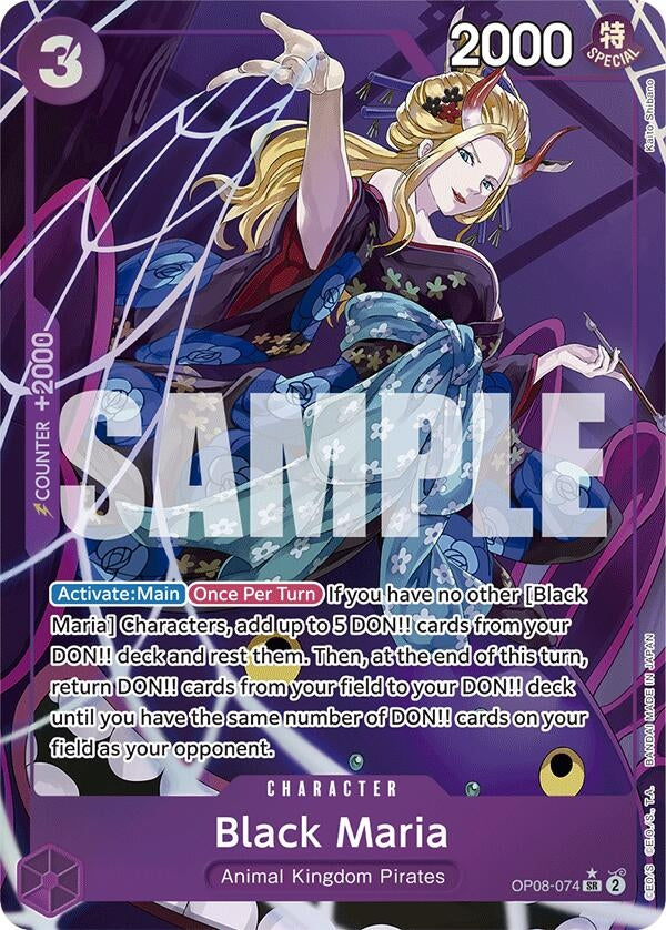 Image for Black Maria (Parallel) (OP08-074) (Two Legends) - One Piece Card Game