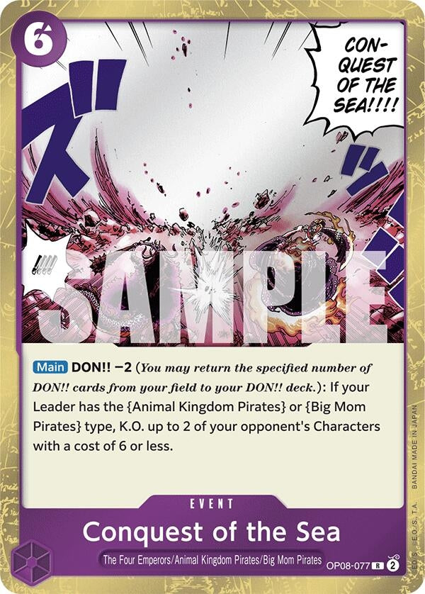 Image for Conquest of the Sea (OP08-077) (Two Legends) - One Piece Card Game