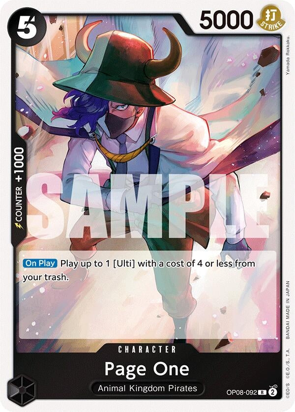Image for Page One (OP08-092) (Two Legends) - One Piece Card Game