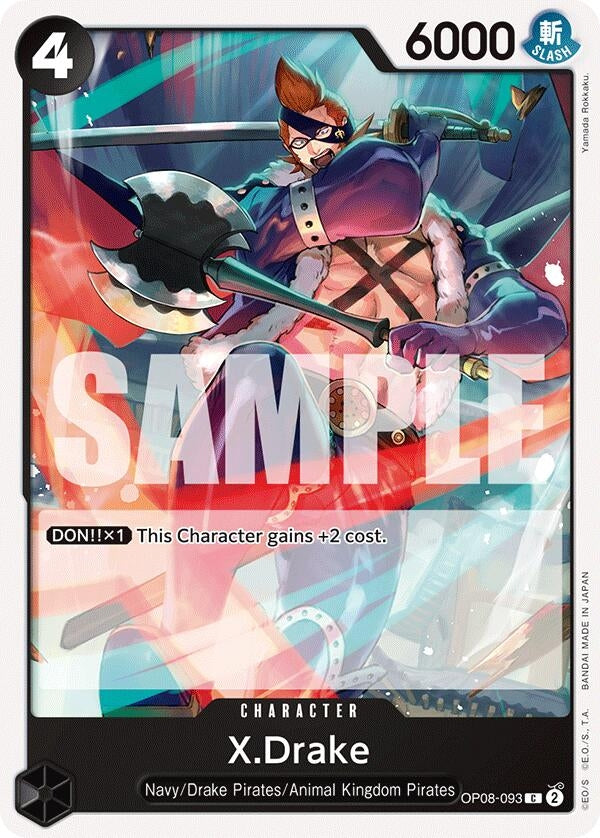 Image for X.Drake (OP08-093) (Two Legends) - One Piece Card Game