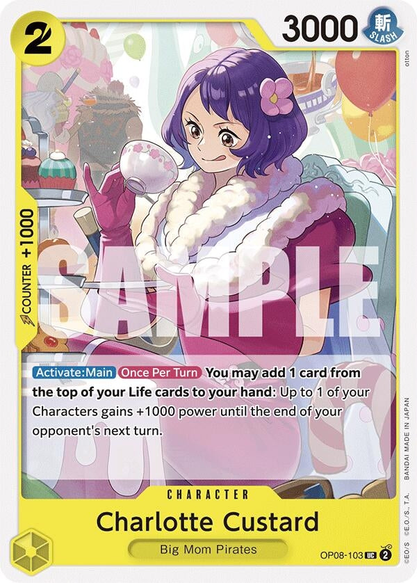Image for Charlotte Custard (OP08-103) (Two Legends) - One Piece Card Game