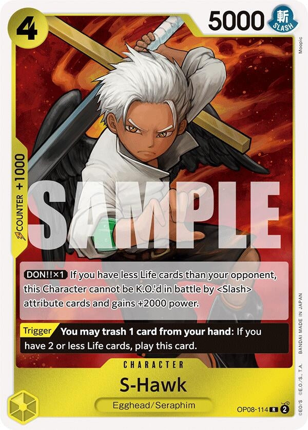 Image for S-Hawk (OP08-114) (Two Legends) - One Piece Card Game