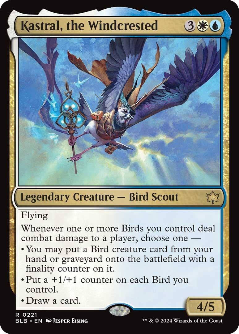 Kastral, the Windcrested (221) (Bloomburrow)