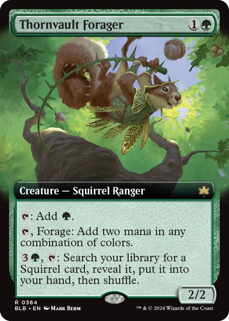 Thornvault Forager (Extended Art) (364) (Bloomburrow)