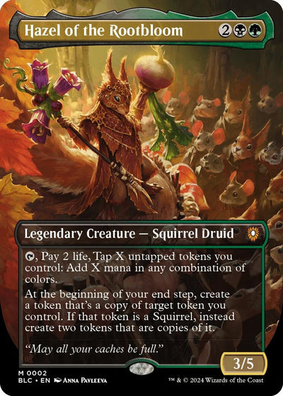 Hazel of the Rootbloom (Borderless) (2) (Commander: Bloomburrow)