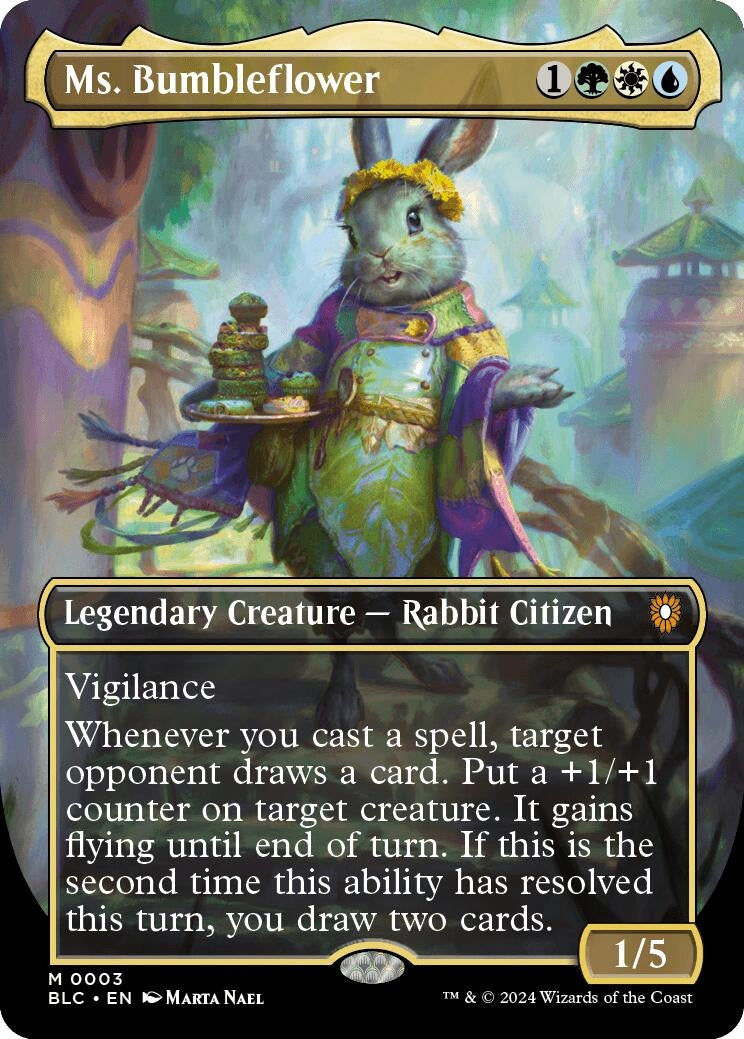 Ms. Bumbleflower (Borderless) (3) (Commander: Bloomburrow)