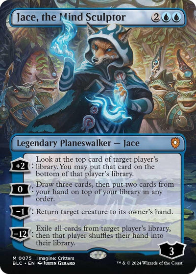 Jace, the Mind Sculptor (Borderless) (75) (Commander: Bloomburrow)
