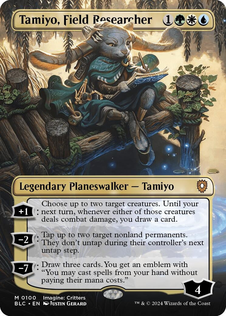 Tamiyo, Field Researcher (Borderless) (100) (Commander: Bloomburrow)