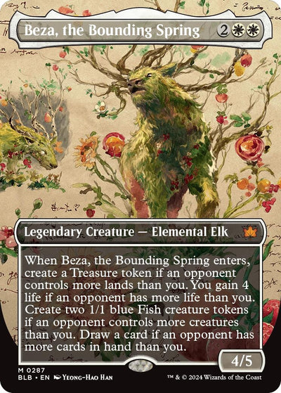 Beza, the Bounding Spring (Borderless) (287) (Bloomburrow) (BLB)