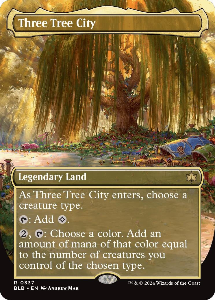Three Tree City (Borderless) (0337) (337) (Bloomburrow)