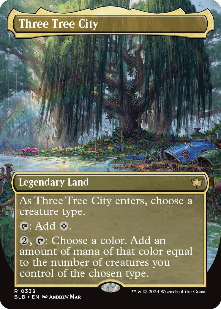 Three Tree City (Borderless) (0338) (338) (Bloomburrow)