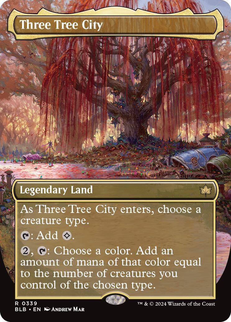 Three Tree City (Borderless) (0339) (339) (Bloomburrow)