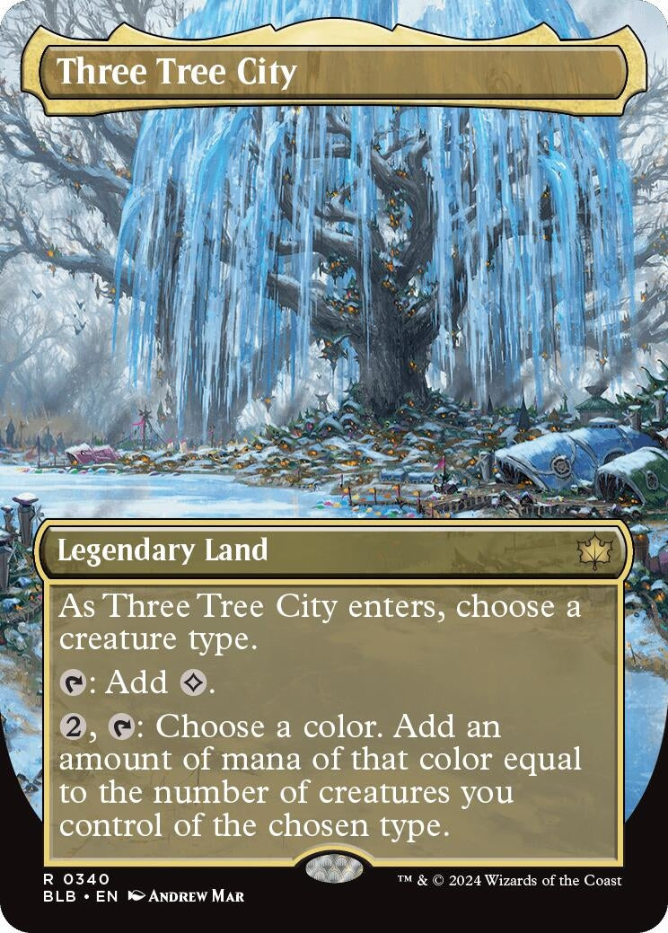 Three Tree City (Borderless) (0340) (340) (Bloomburrow)