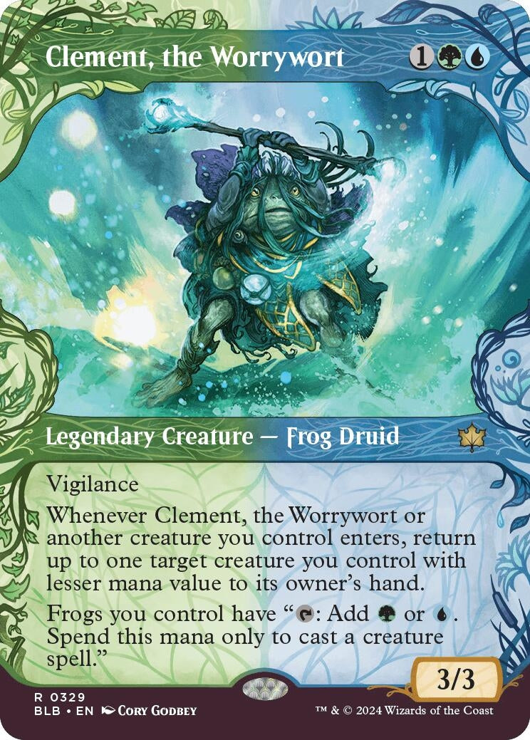 Clement, the Worrywort (Showcase) (329) (Bloomburrow)