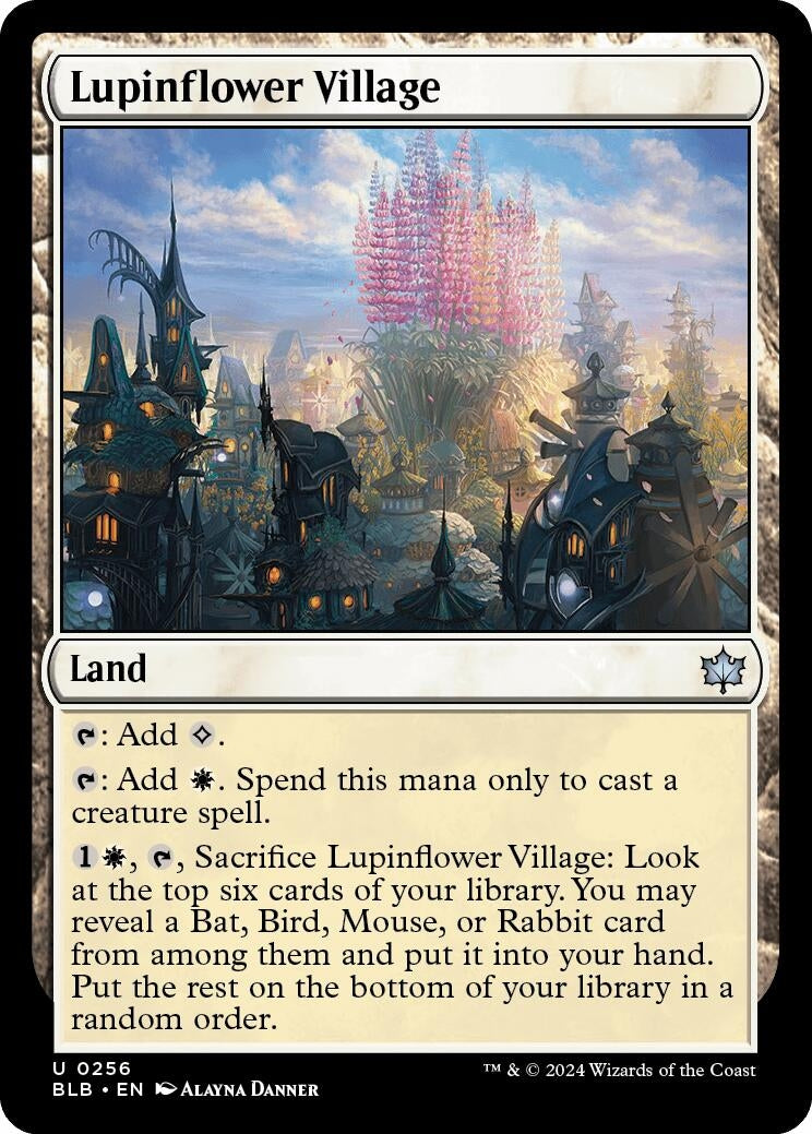 Lupinflower Village (256) (Bloomburrow)