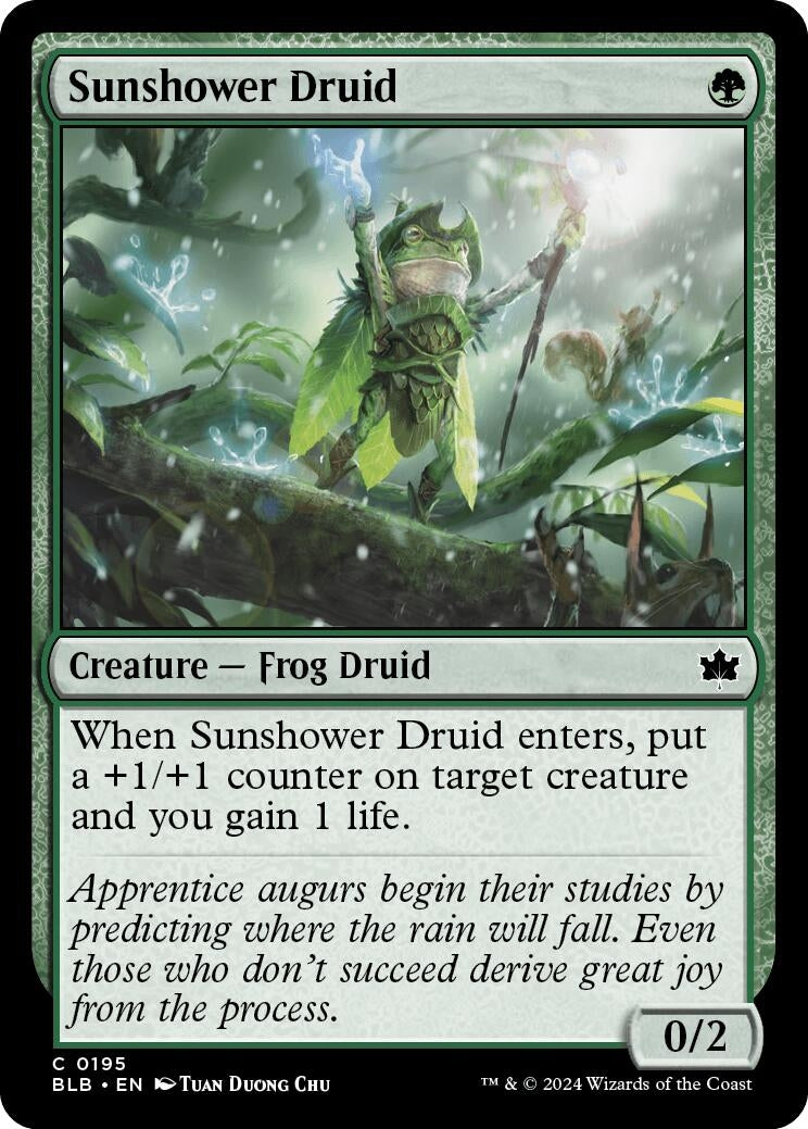 Sunshower Druid (195) (Bloomburrow)