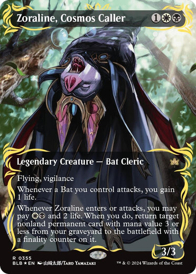 Zoraline, Cosmos Caller (Borderless) (Raised Foil) (355) (Bloomburrow)
