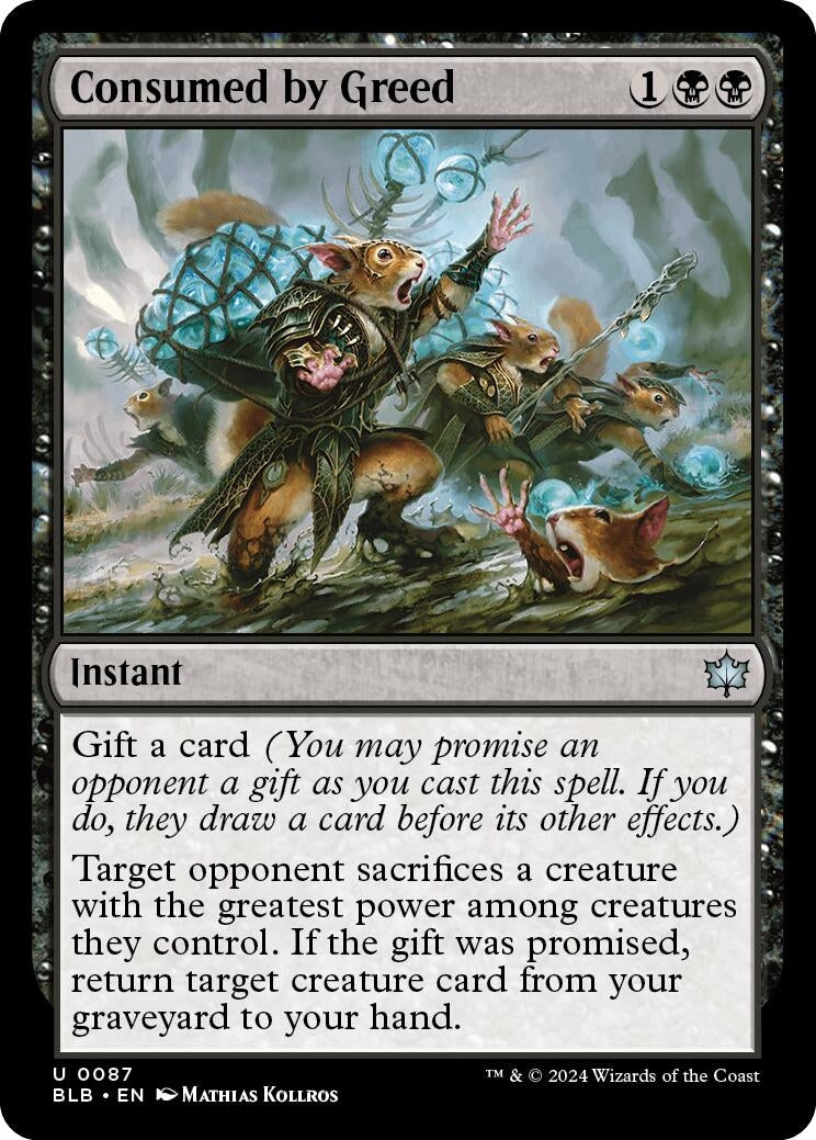 Consumed by Greed (87) (Bloomburrow)