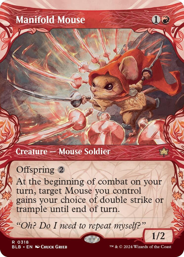 Manifold Mouse (Showcase) (318) (Bloomburrow)
