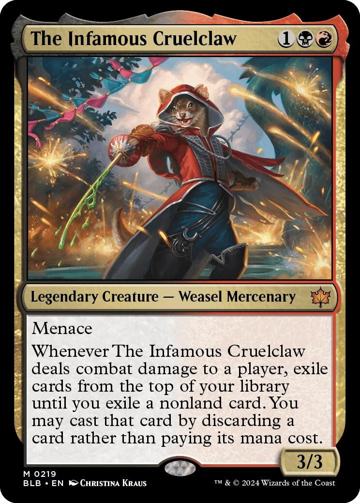 The Infamous Cruelclaw (219) (Bloomburrow)