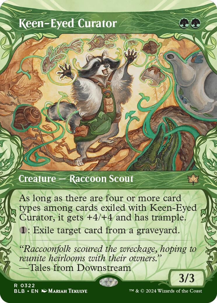 Keen-Eyed Curator (Showcase) (322) (Bloomburrow)