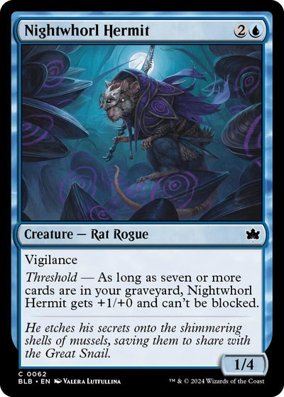 Nightwhorl Hermit (62) (Bloomburrow)