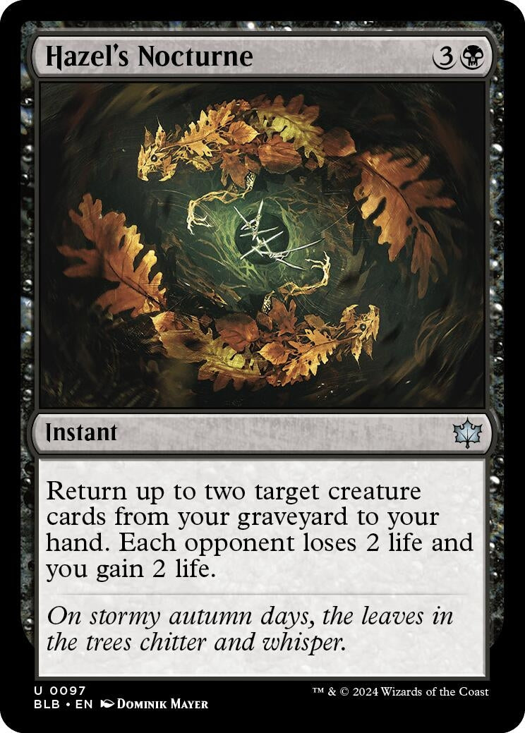 Hazel's Nocturne (97) (Bloomburrow)