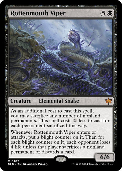 Rottenmouth Viper (107) (Bloomburrow)