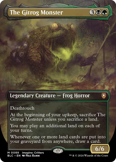 The Gitrog Monster (Borderless) (88) (Commander: Bloomburrow)