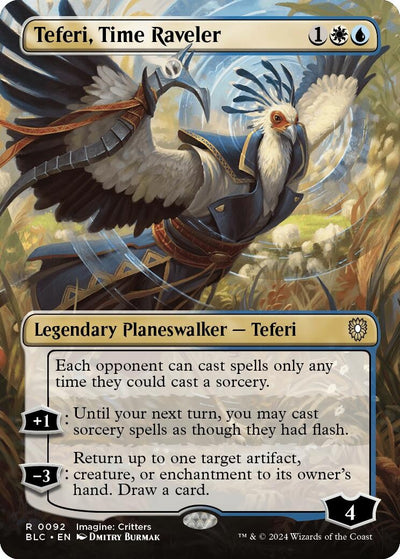Teferi, Time Raveler (Borderless) (92) (Commander: Bloomburrow)