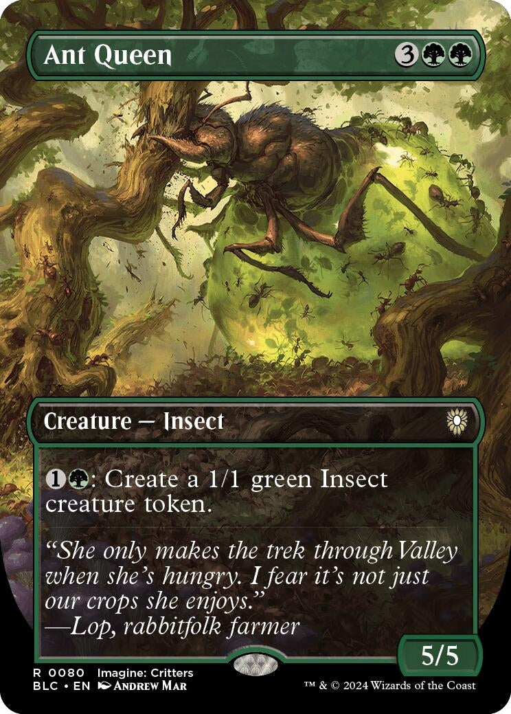 Ant Queen (Borderless) (80) (Commander: Bloomburrow)