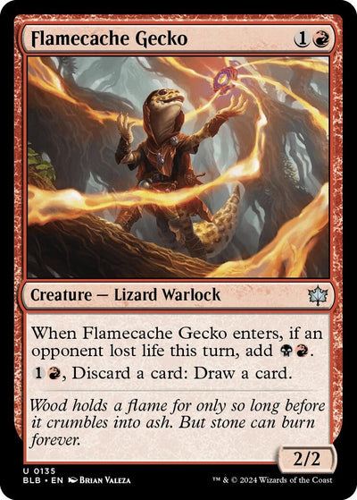 Flamecache Gecko (135) (Bloomburrow)
