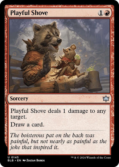 Playful Shove (145) (Bloomburrow)