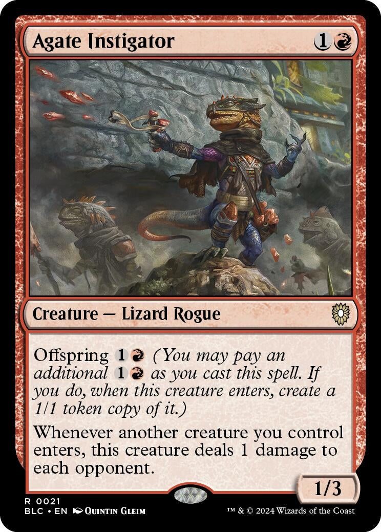 Agate Instigator (21) (Commander: Bloomburrow)