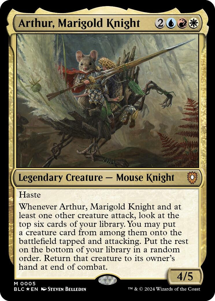 Arthur, Marigold Knight (5) (Commander: Bloomburrow)