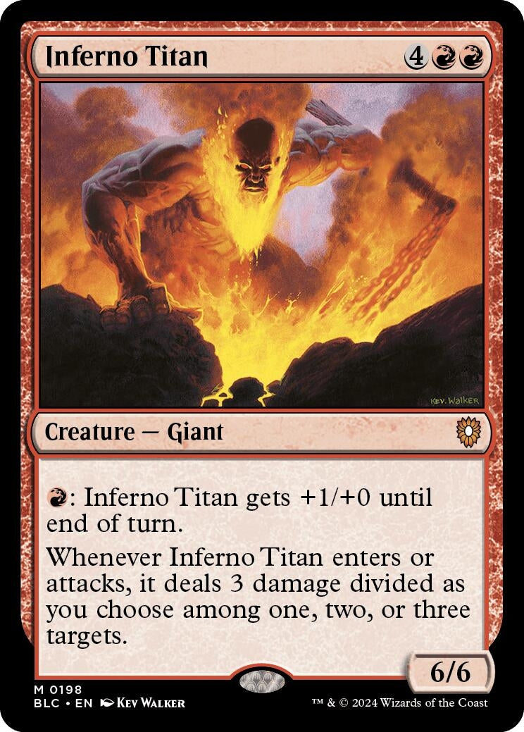 Inferno Titan (198) (Commander: Bloomburrow)