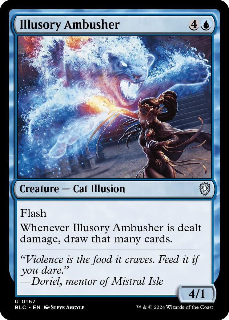 Illusory Ambusher (167) (Commander: Bloomburrow)