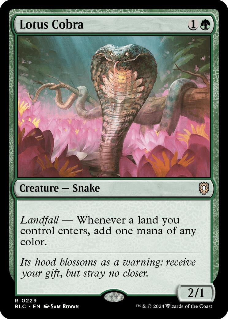 Lotus Cobra (229) (Commander: Bloomburrow)
