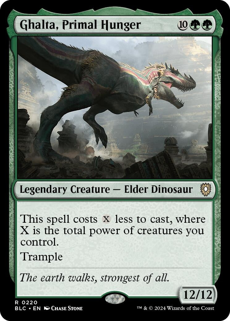 Ghalta, Primal Hunger (220) (Commander: Bloomburrow)